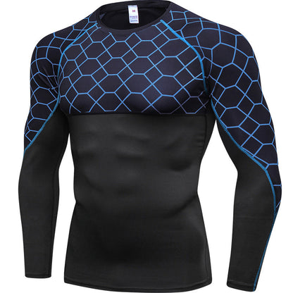 Men's Compression Shirts, Long Sleeve Athletic Base Layer Thermal Tops LANBAOSI