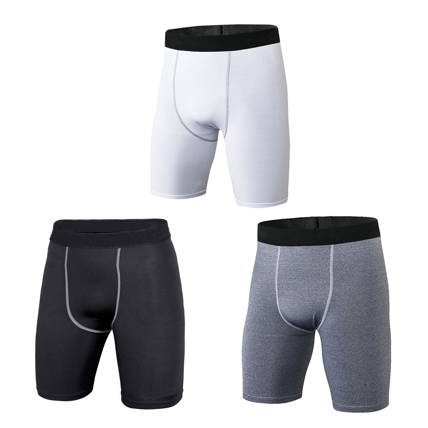 Men's Compression Shorts Cool Dry Active Sports Tights Baselayer
