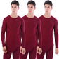 Men's Fleece Lined Compression Baselayer Thermal Long Sleeve Shirt LANBAOSI