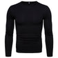 Men's Sports Jersey Running Gym Tops Strech Long Sleeve Baselayer LANBAOSI