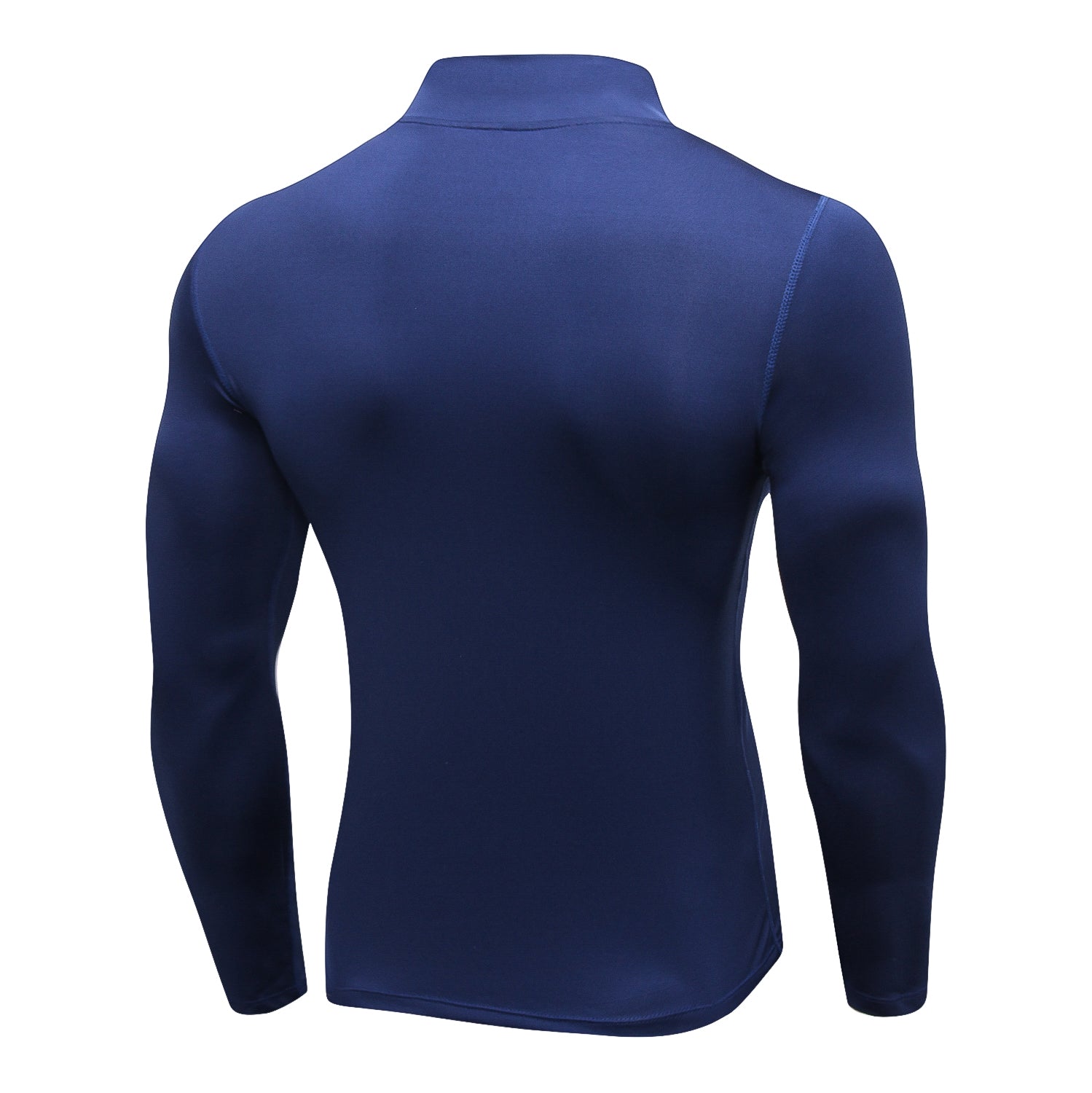 Mens 1 4 Zip Mock Long Sleeve Compression Workout Shirt Thermal Tops LANBAOSI