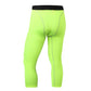 Mens 3/4 Compression Leggings Capri Running Tights Football Pants Yoga Gym Baselayer for Workout Training LANBAOSI