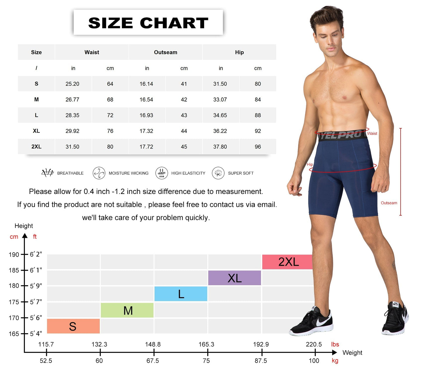 Mens Athletic Compression Shorts with Pocket Quick Dry Running Underwear LANBAOSI