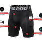 Mens Athletic Compression Shorts with Pocket Quick Dry Running Underwear LANBAOSI