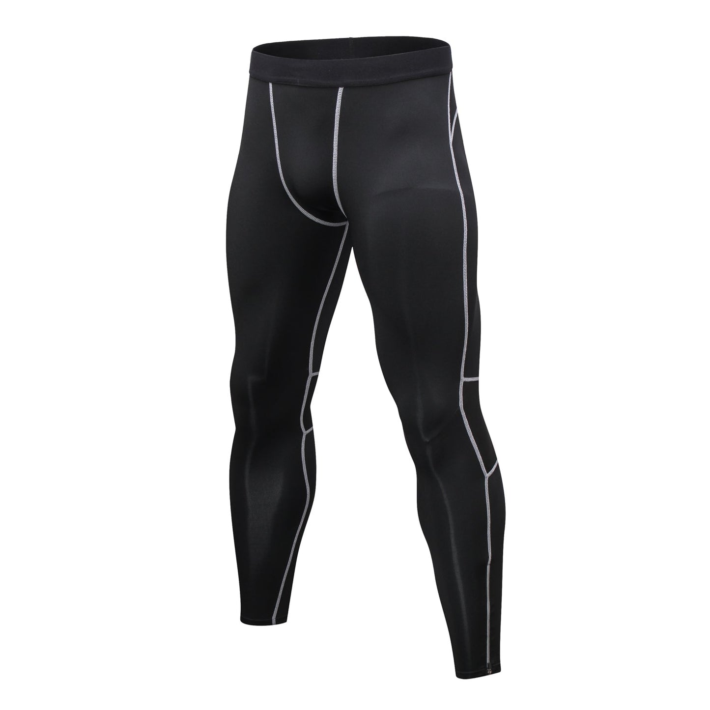 Men's Compression Pants Ankle Zipper Running Basketball Sports Legging Cool  dry