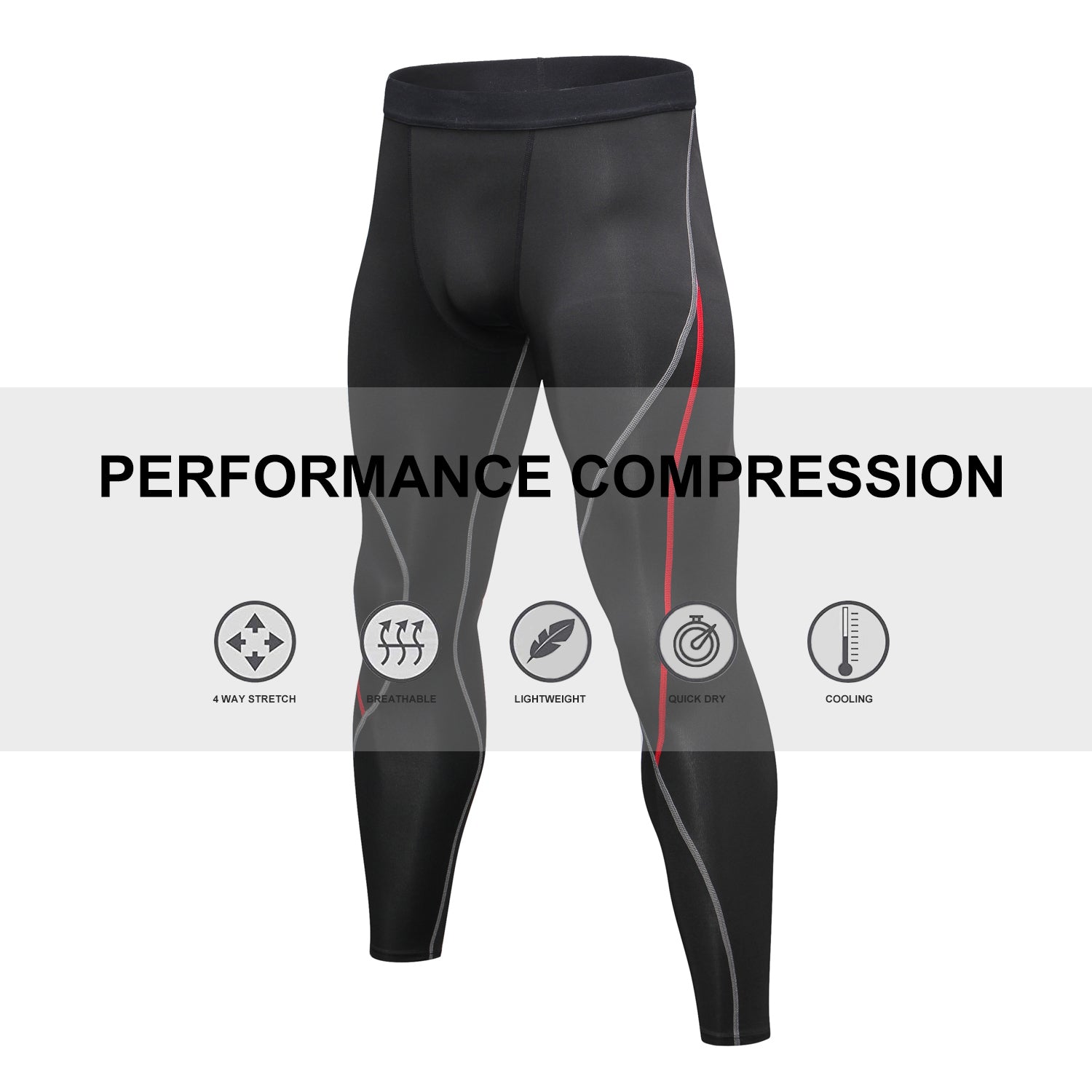 Mens Compression Pants Workout Clothes Gym Fitness Leggings – LANBAOSI