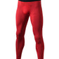 Mens Compression Running Leggings Athletic Tights with Phone Pocket LANBAOSI