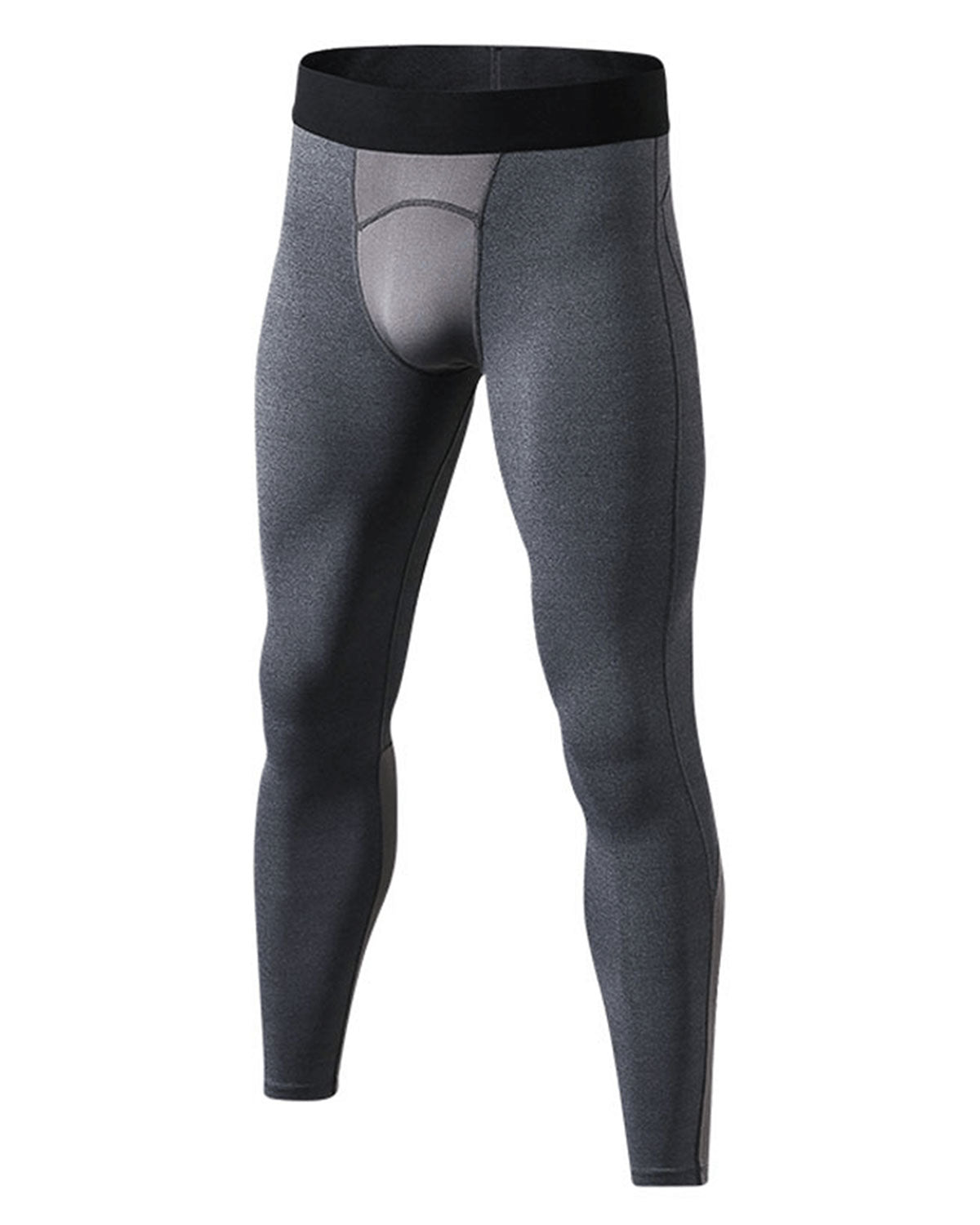 Mens Compression Running Leggings Athletic Tights with Phone Pocket LANBAOSI