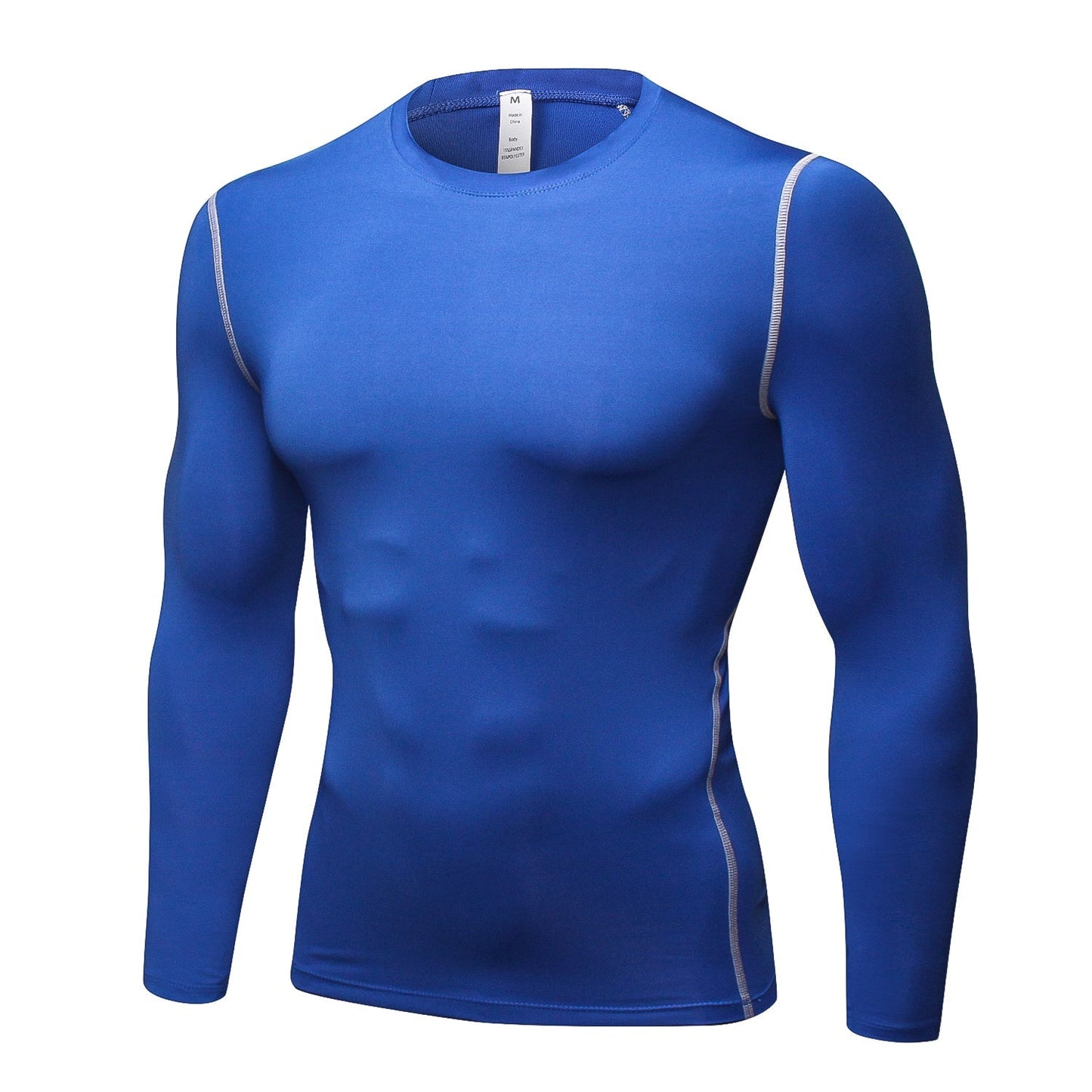 Mens Compression Shirts Quick Dry Running Long Sleeve T-Shirt Sports Athletic Top LANBAOSI