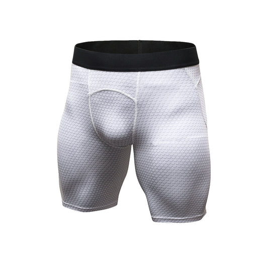 Mens Compression Shorts 3D Snake Skin Printed Running Tights Quick Dry Workout Shorts Yoga Gym Base Layer LANBAOSI