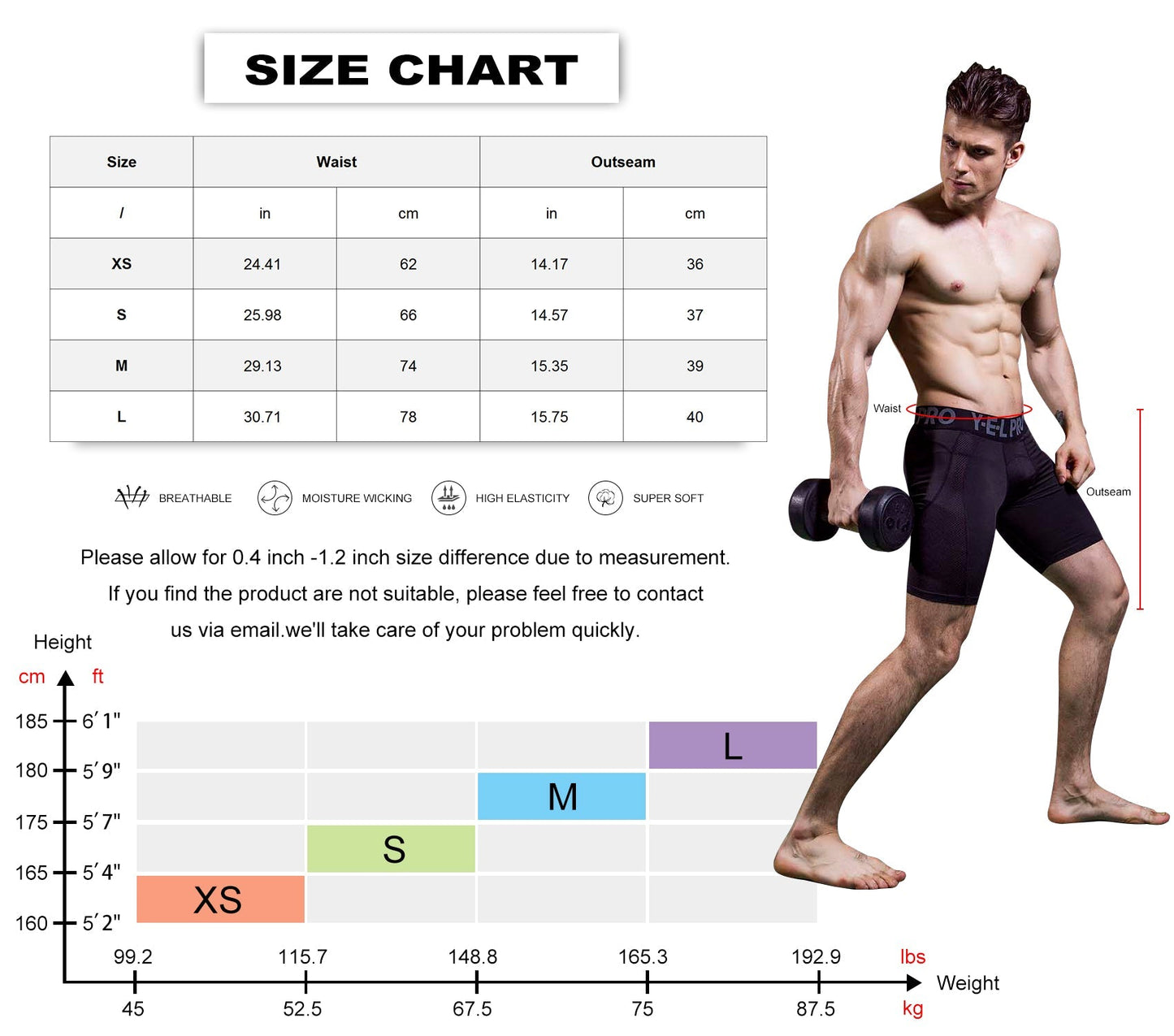 Mens Compression Shorts Athletic Underwear Running Gym Shorts Sports Performance Workout Shorts LANBAOSI