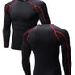 Mens Cool Dry Baselayer Shirt Long Sleeve Compression Workout Shirts LANBAOSI