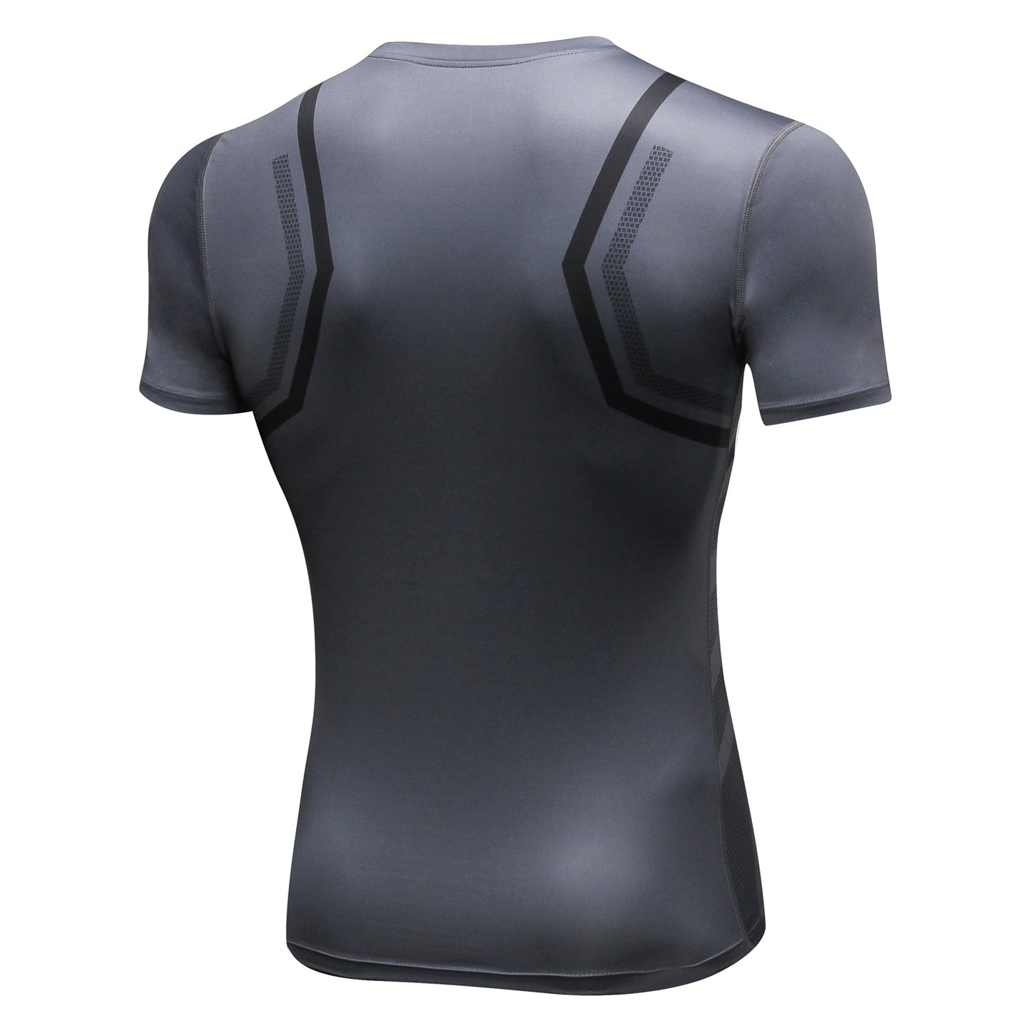 Mens Cool Dry Comrpession Short Sleeve Shirts Tummy Control Muscle Trainer Athletic Baselayer Sports Active T-Shirts LANBAOSI