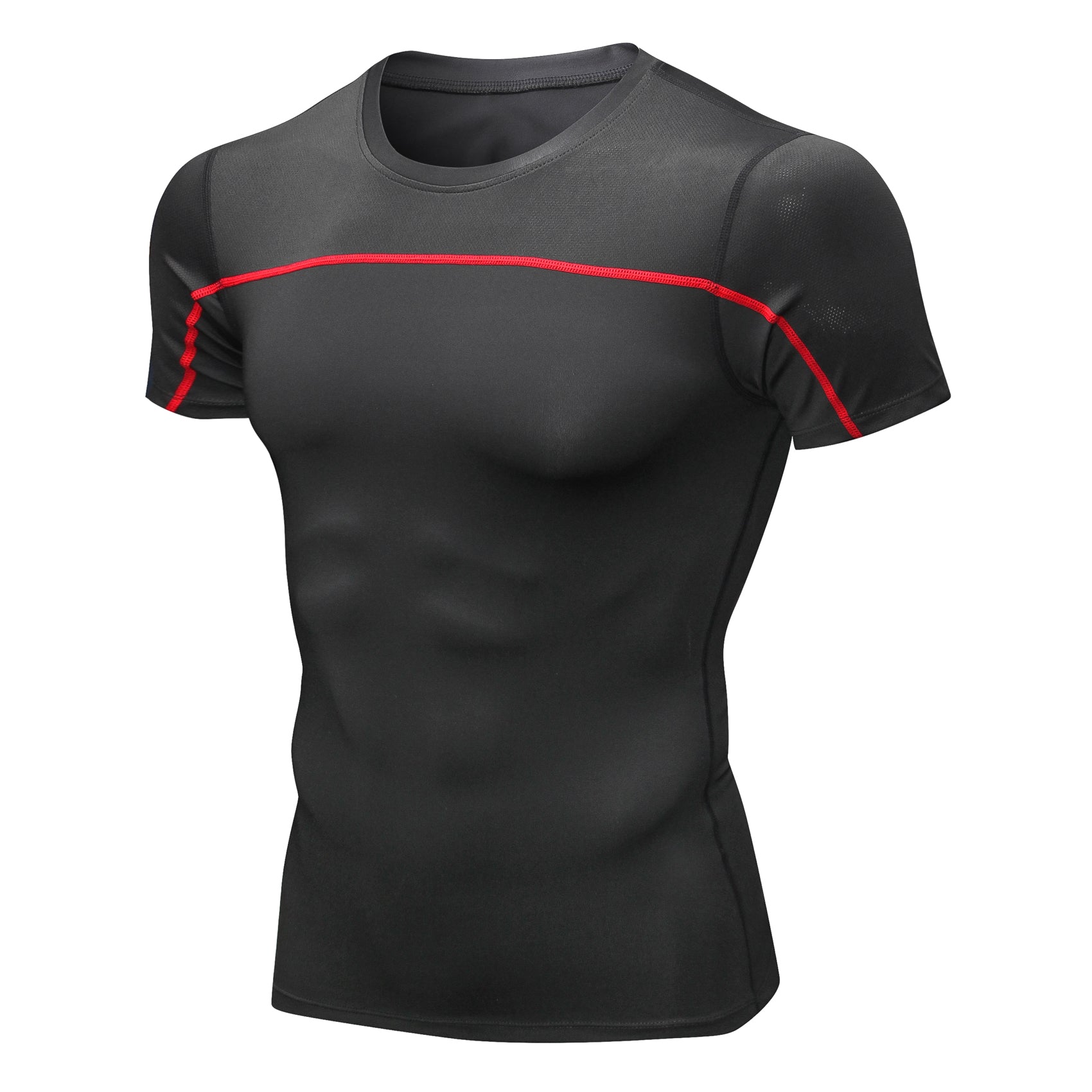 Mens Cool Quick Dry Baselayer Tops Compression Underwear T-shirts Sports Short Sleeve Tights Outdoor Fitness Shirts LANBAOSI