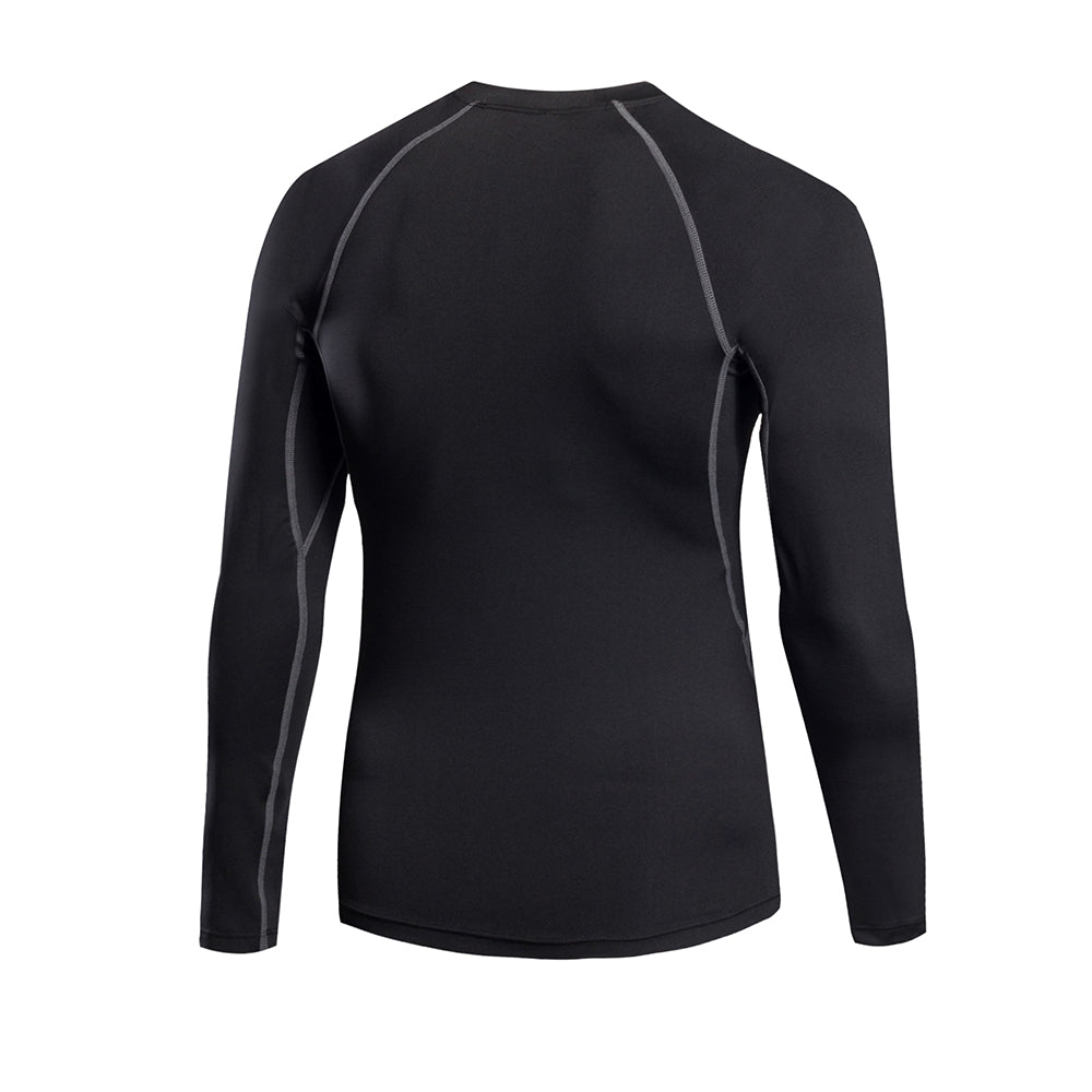 Mens Long Sleeve Compression Shirts Quick Dry Athletic Base Layer Sports Top LANBAOSI