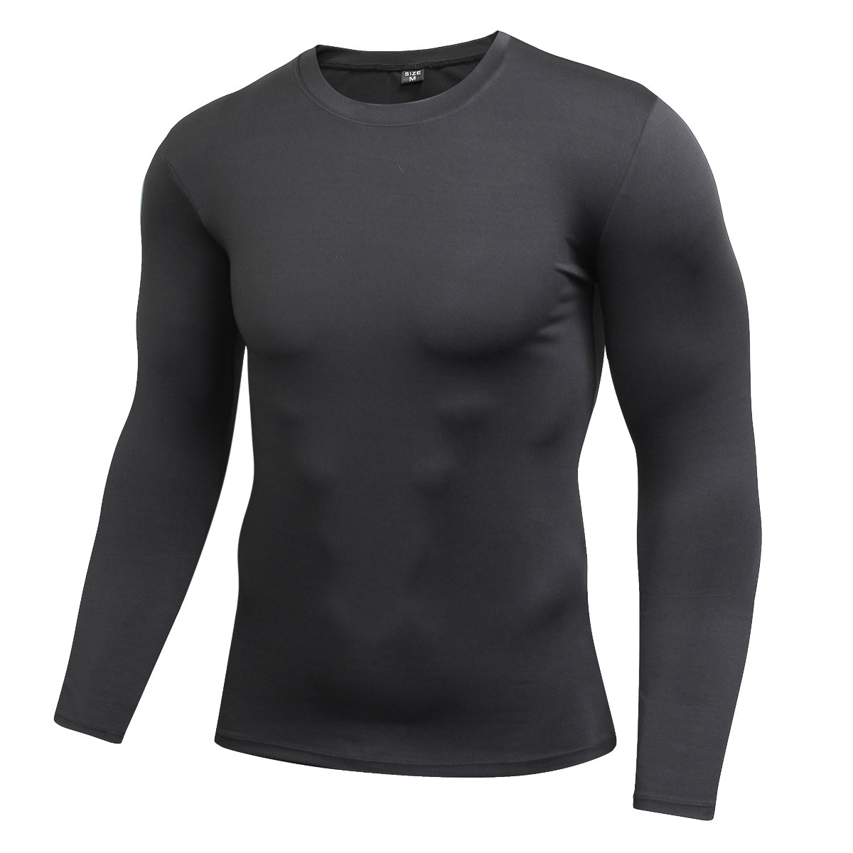 Mens Long Sleeve Quick Dry Compression Shirts Running Baselayer athletic Top LANBAOSI