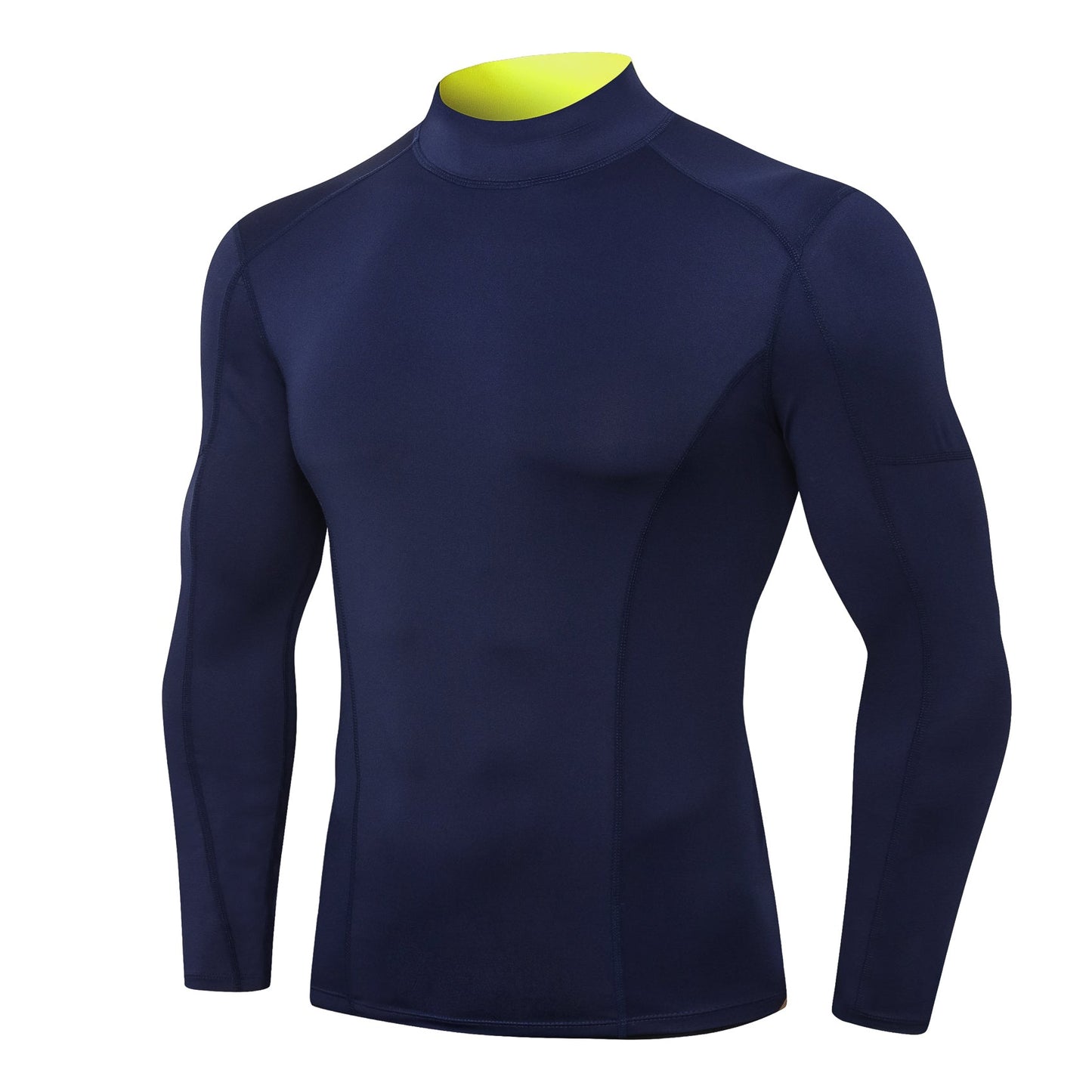 Mens Mock Turtleneck Compression Long Sleeve Shirts Football Undershirt Sports Base Layer LANBAOSI