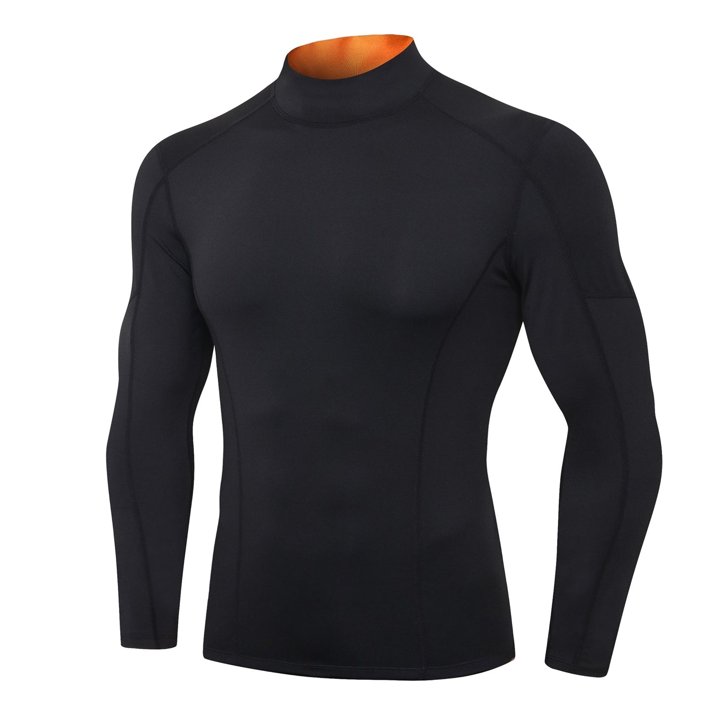 Mens Mock Turtleneck Compression Long Sleeve Shirts Football Undershirt Sports Base Layer LANBAOSI