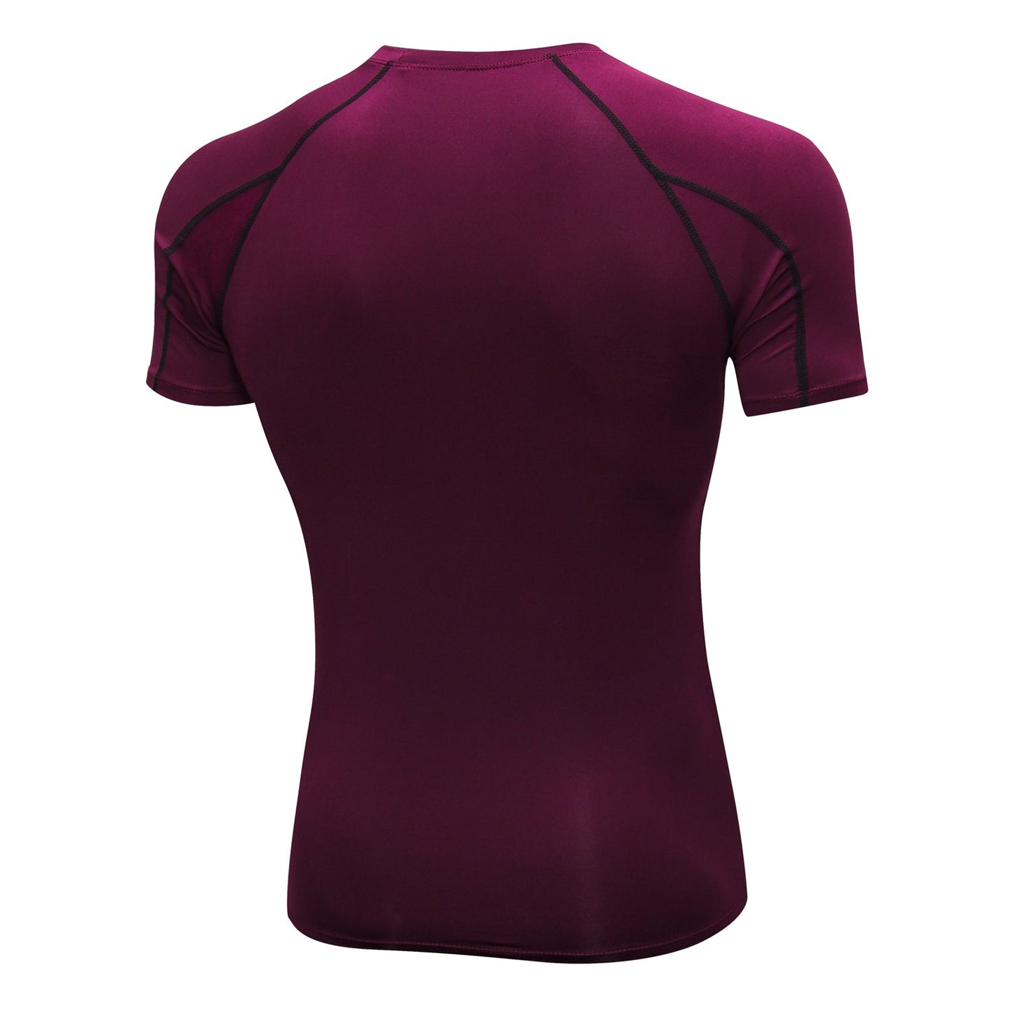 Mens Short Sleeve Compression Workout T-shirt Cool Dry Baselayer Athletic Sports Shirts Active Tops Gym Running Shirt LANBAOSI