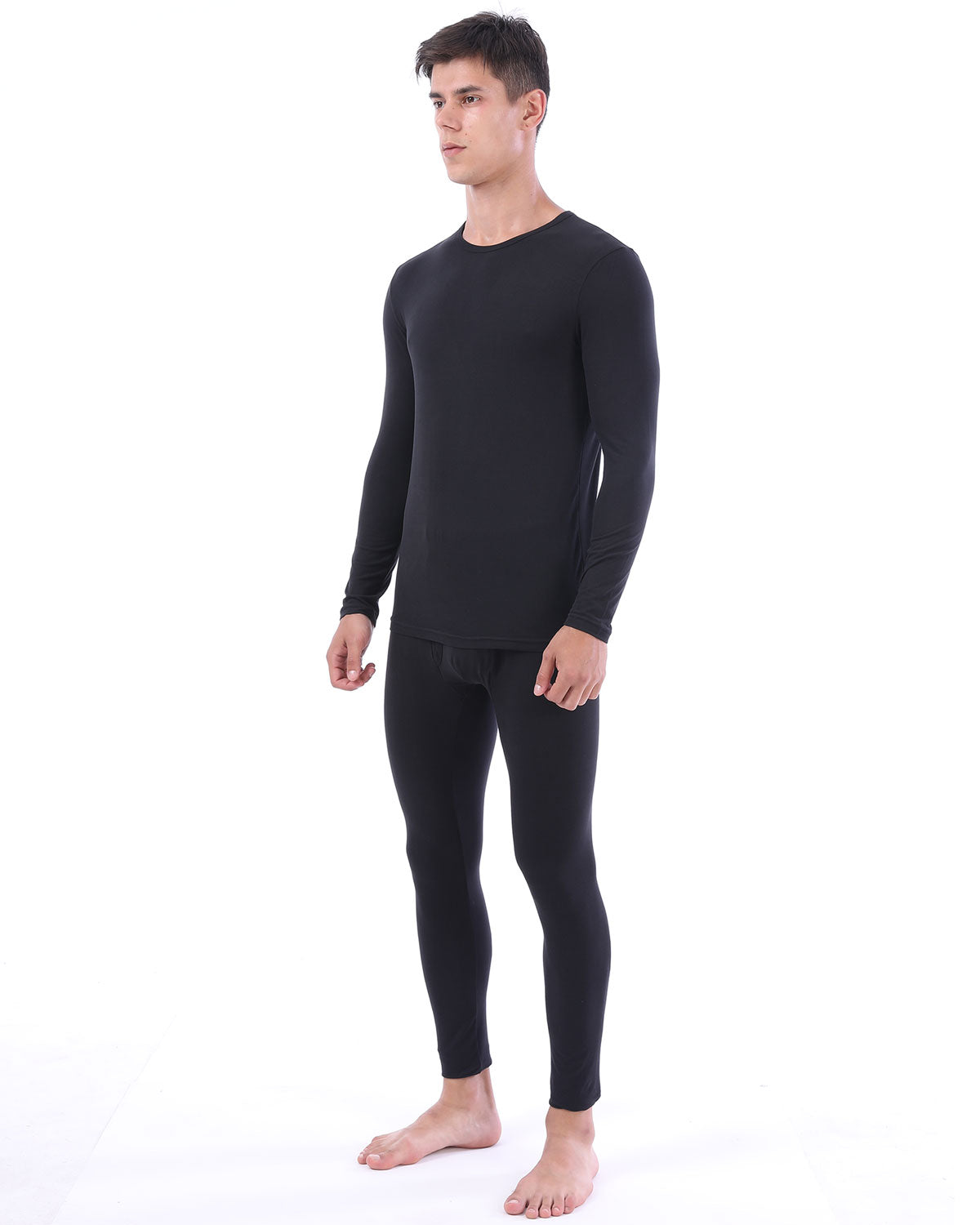 Mens Ultra Soft Thermal Underwear Skiing Lightweight Long Johns Set LANBAOSI
