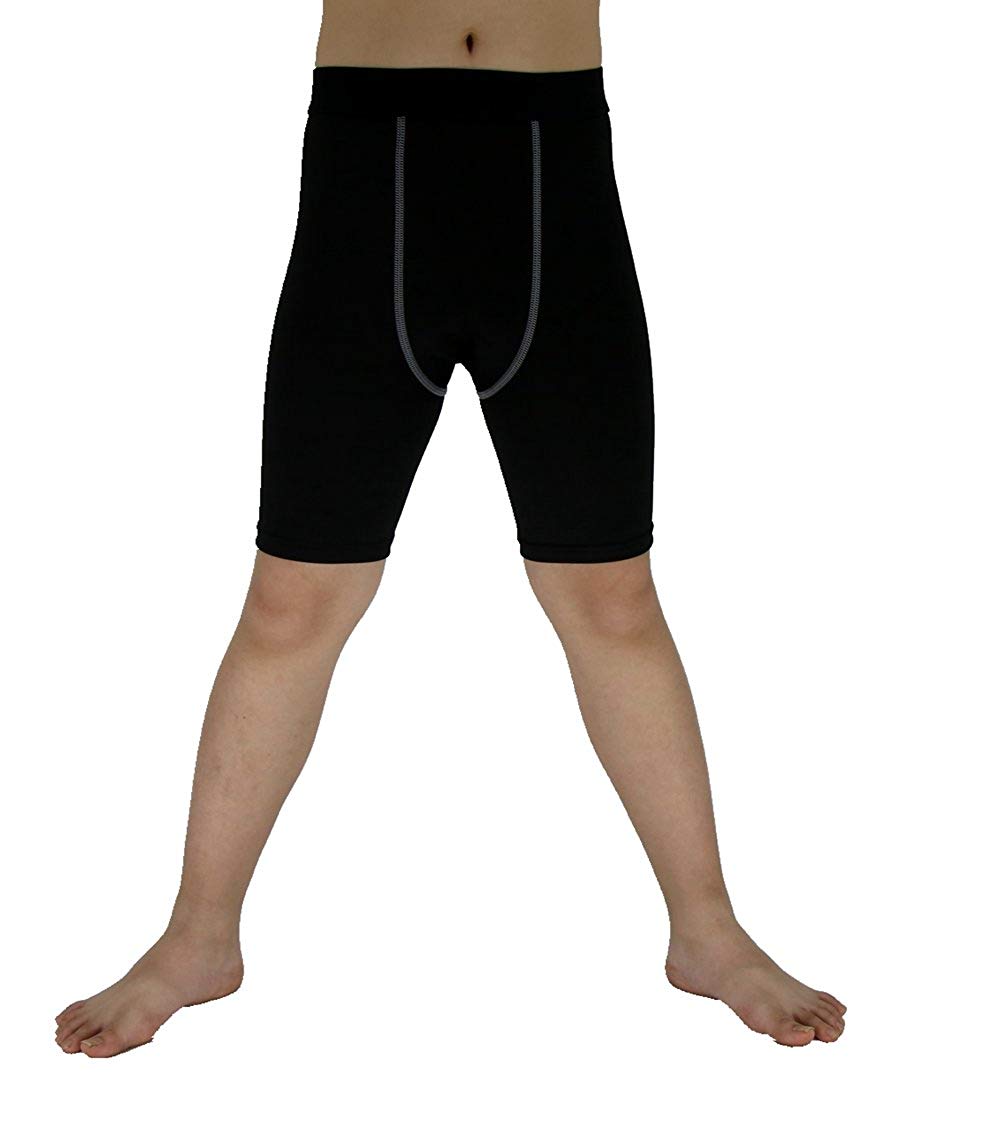 Summer Children Boy Capri Running Tights Pants Kids Basketball Soccer  Fitness Exercise Sport Cropped Leggings Shorts 40 x0824
