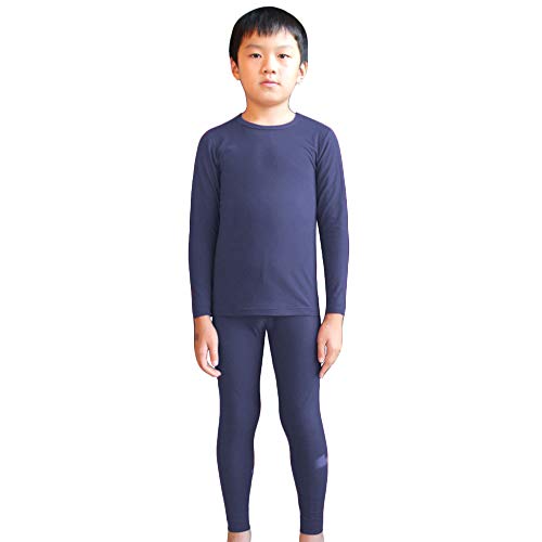 Thermal Underwear for Boys Thermal Long Johns Set Unisex Shirt & Pants LANBAOSI