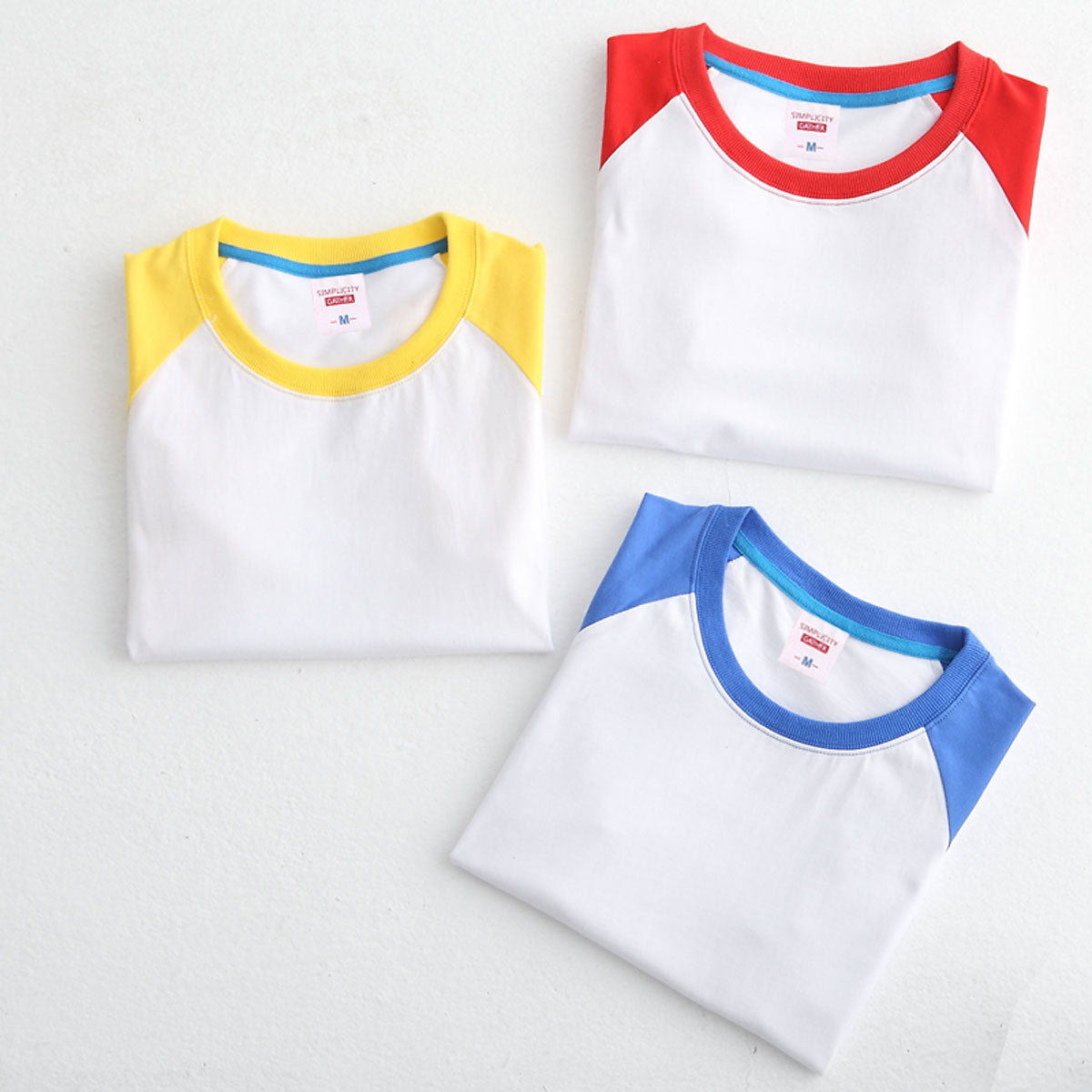 Women Colorblock Short Sleeve T Shirt Summer Crew Neck Casual Top LANBAOSI