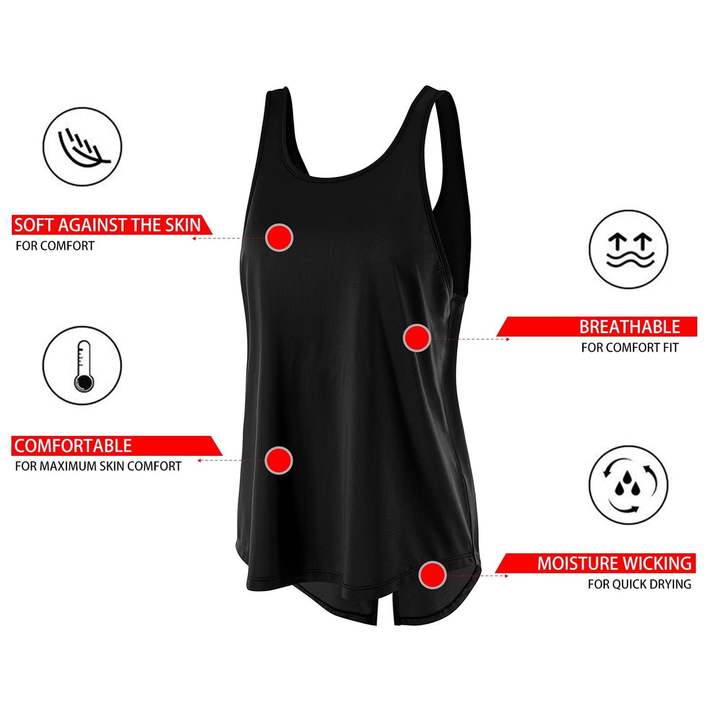 Women Workout Tops Sleeveless Yoga Tank Tops Female Running Gym Crop Tops LANBAOSI