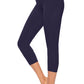 Women's High Waisted Capri Leggings Stretch Tummy Control Yoga Pants LANBAOSI