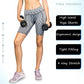 Womens Compression Running Leggings Athletic Yoga Shorts with Pockets LANBAOSI