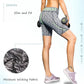 Womens Compression Running Leggings Athletic Yoga Shorts with Pockets LANBAOSI