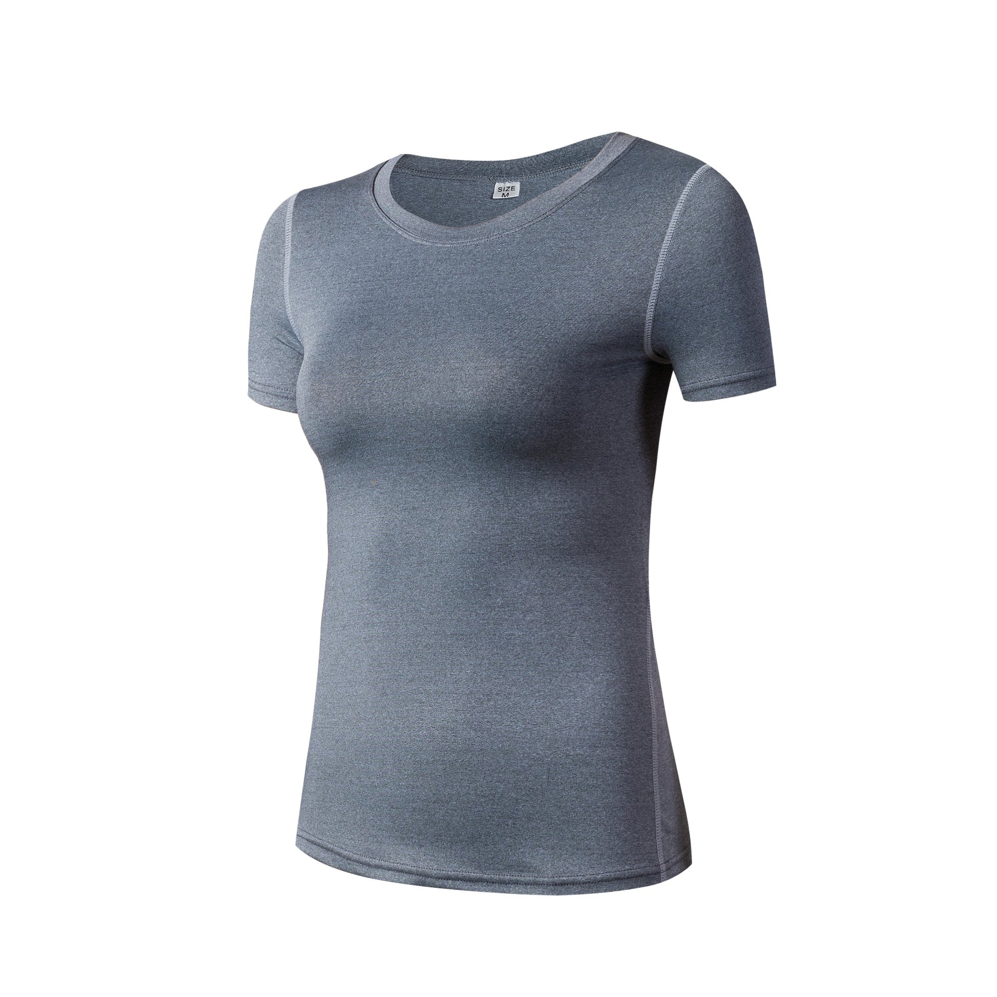 Womens Compression Workout Shirt Athletic T-Shirts Yoga Running Top LANBAOSI