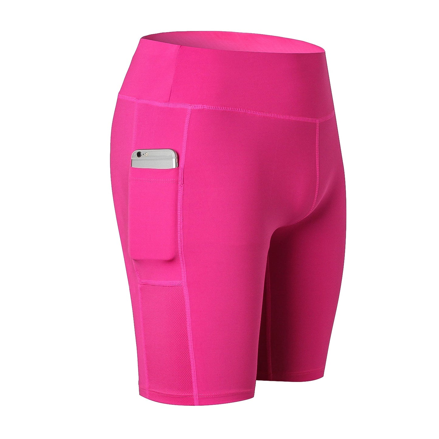 Womens High Waist Workout Shorts with Pockets Yoga Running Compression Shorts LANBAOSI