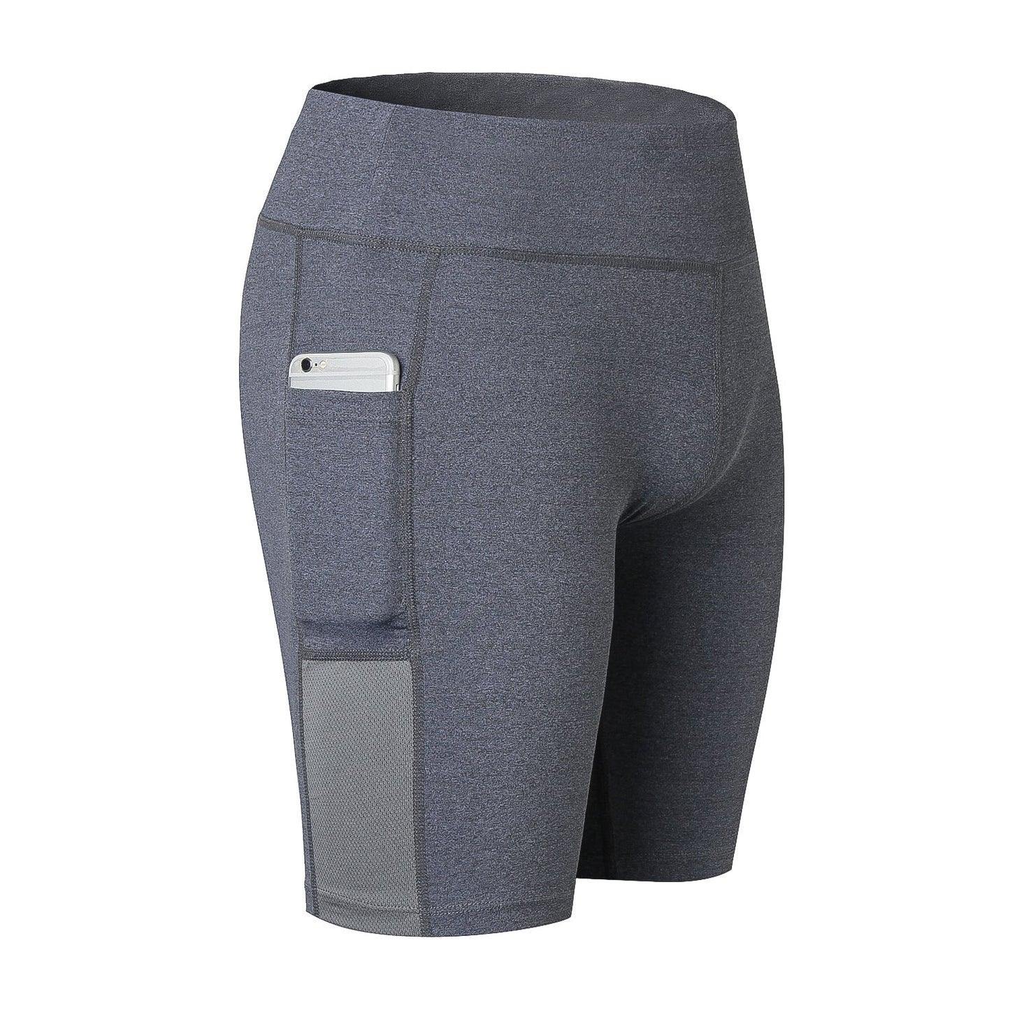 Womens High Waist Workout Shorts with Pockets Yoga Running Compression Shorts LANBAOSI