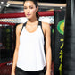 Womens Open Back Workout Shirt Athletic Yoga Tops Loose Fit Tank Top LANBAOSI