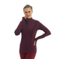 Womens Quarter Zip Running Pullover Female Long Sleeve Workout Tops Jacket for Women with Thumb Hole LANBAOSI