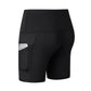 Womens Yoga Shorts High Waist Compression 3 Inch Inseam Leggings Baselayer Running Sports Athletic Pants with Pockets LANBAOSI