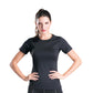 Womens Yoga Tops Short Sleeve Shirt Cool Dry Workout Running T-shirt LANBAOSI