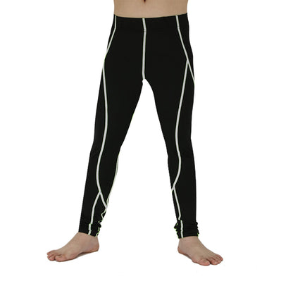 Youth Boys Compression Leggings Girls Athletic Sport Base Layer Pants Workout Running LANBAOSI
