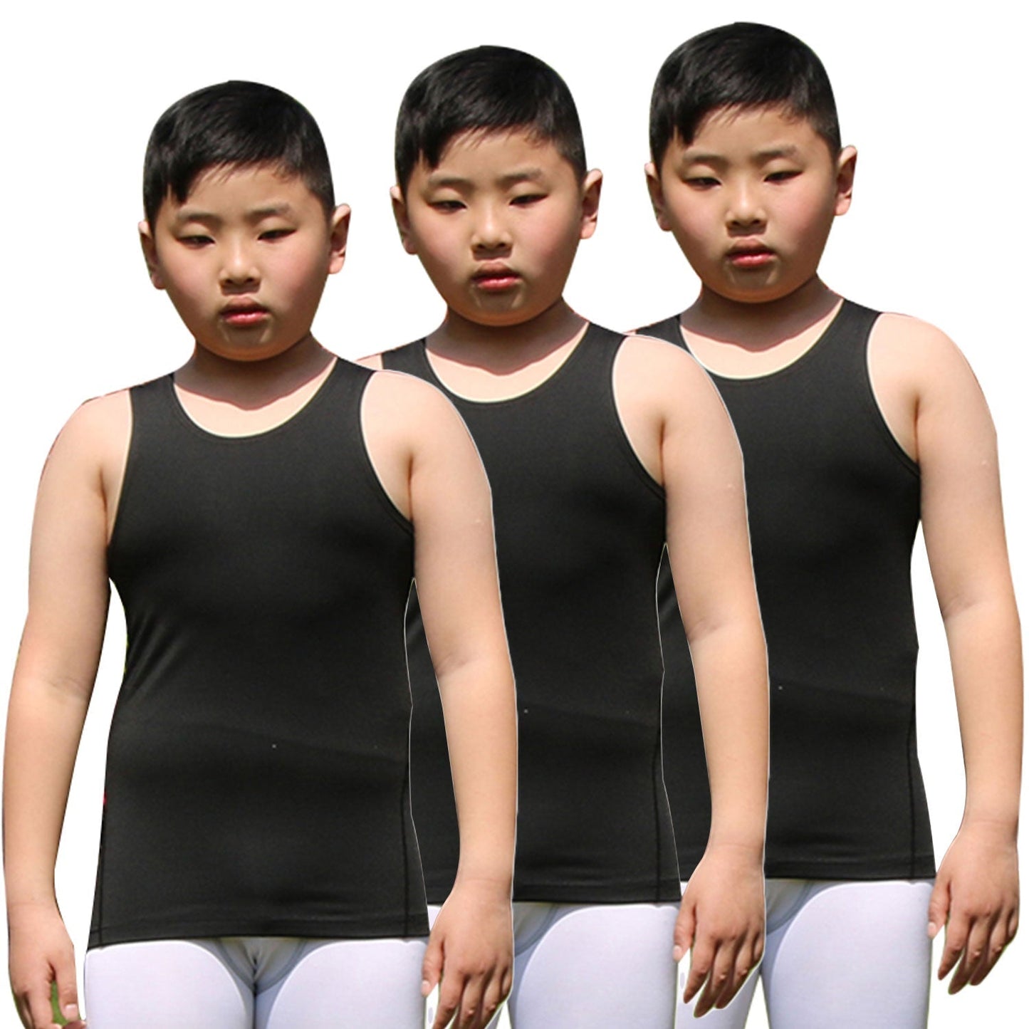 Youth Boys Compression Vest Sleeveless Undershirt Under Tank Top Shirt LANBAOSI