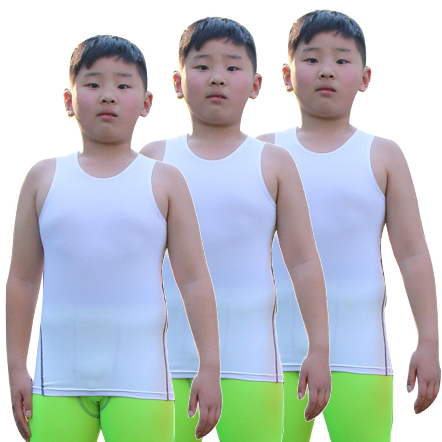 Youth Boys Compression Vest Sleeveless Undershirt Under Tank Top Shirt LANBAOSI