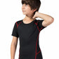 Youth Boys Sports Active Workout Short Sleeve Tech T-Shirts Performance Crew Neck Top LANBAOSI